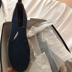 Nine West Denim Loafers (New) Size 10 1/2
